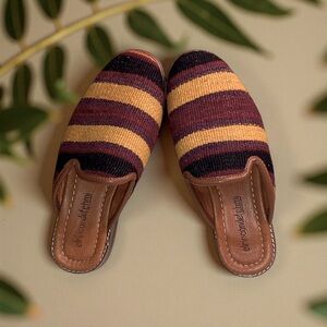 El Rincón de Fehmi KILIMS Women's Striped Slip-On Shoes Slippers 37 6.5